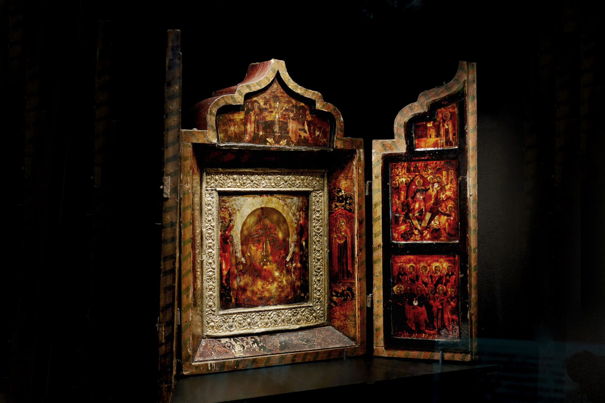 jesusbild m&aring;lad p&aring; tr&auml;